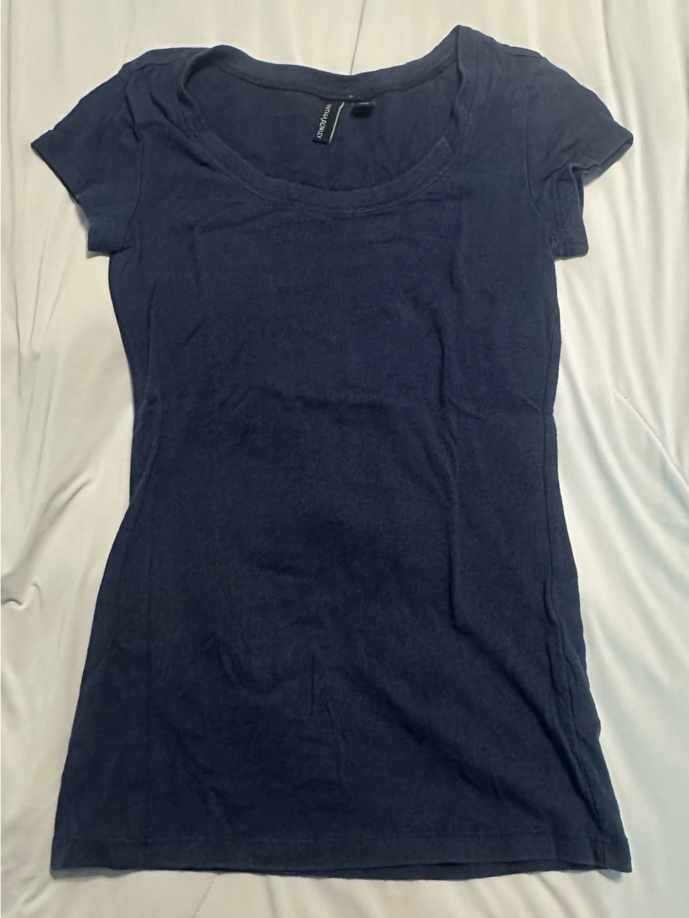 Cynthia Rowley Deep Navy Scoop Neck Short Sleeve Tee